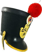 French Napoleonic Black Shako Helmet – Military Costume Hat