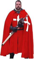 Medieval Knights Hospitaller Templar Tunic & Cloak Set