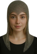 Aluminum Chainmail Coif Hood – Medieval Armor Headpiece for Men & Women