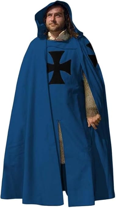 Medieval Hooded Renaissance Costume – Multicolor Historical Halloween & Cosplay Outfit