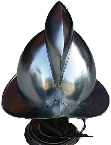 Medieval Spanish Morion Helmet Replica – Rustic Vintage Armor Decor