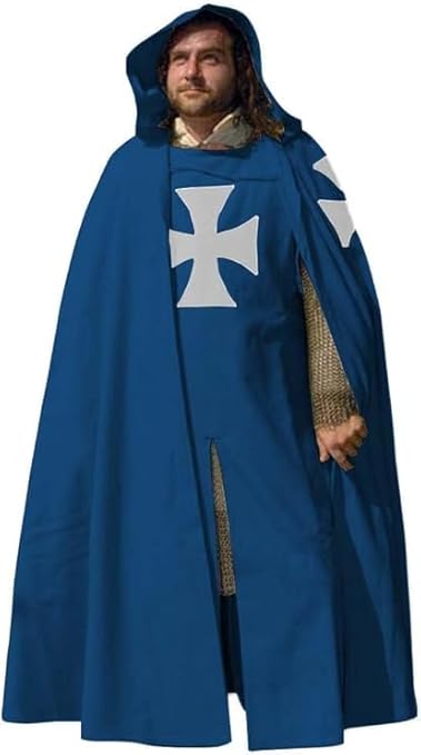 Medieval Hooded Renaissance Costume – Multicolor Historical Halloween & Cosplay Outfit