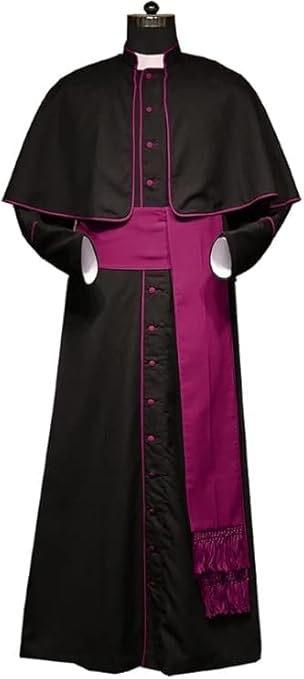 Imperial Black Roman Cassock – Elegant Clergy Attire