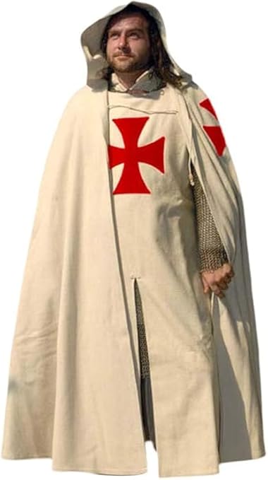 Medieval Hooded Renaissance Costume – Multicolor Historical Halloween & Cosplay Outfit
