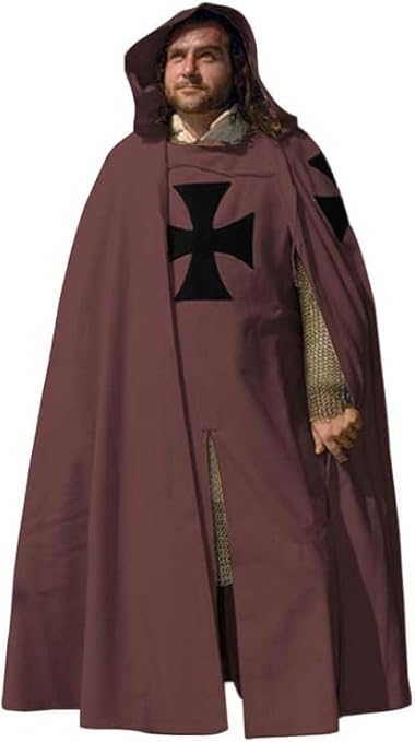 Medieval Hooded Renaissance Costume – Multicolor Historical Halloween & Cosplay Outfit