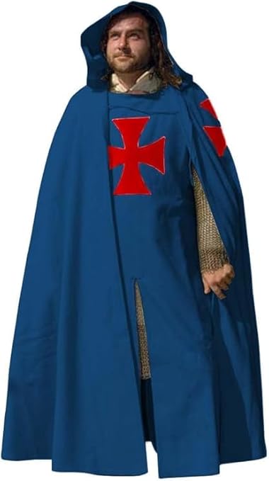 Medieval Hooded Renaissance Costume – Multicolor Historical Halloween & Cosplay Outfit