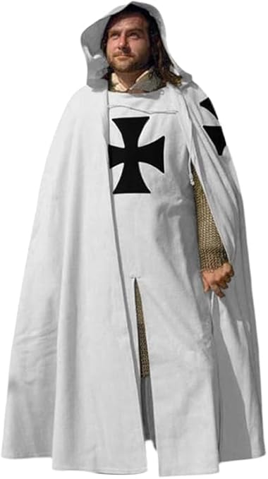 Medieval Hooded Renaissance Costume – Multicolor Historical Halloween & Cosplay Outfit