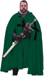 Medieval Knights Hospitaller Templar Tunic & Cloak Set
