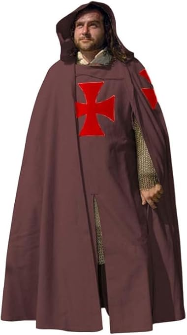 Medieval Hooded Renaissance Costume – Multicolor Historical Halloween & Cosplay Outfit