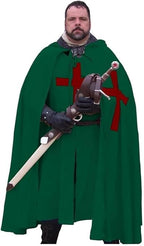 Medieval Knights Hospitaller Templar Tunic & Cloak Set