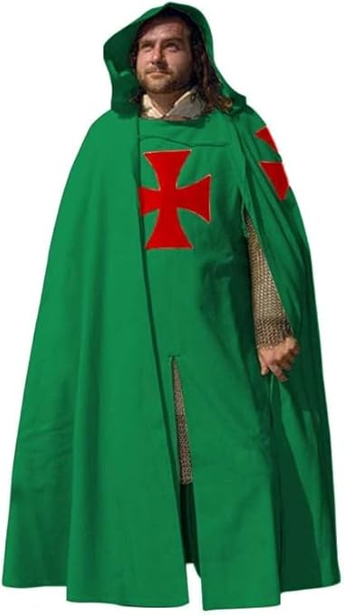 Medieval Hooded Renaissance Costume – Multicolor Historical Halloween & Cosplay Outfit