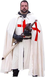 Medieval Knights Hospitaller Templar Tunic & Cloak Set