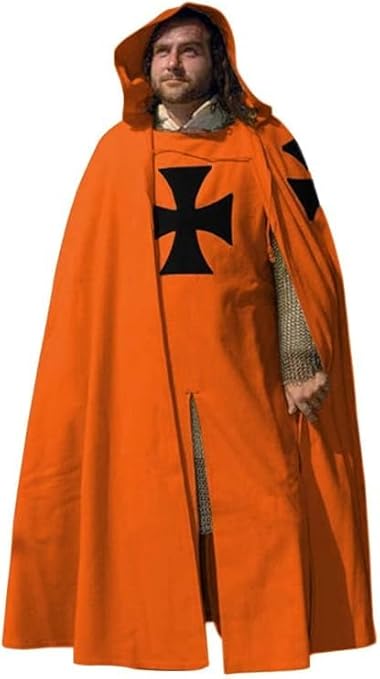 Medieval Hooded Renaissance Costume – Multicolor Historical Halloween & Cosplay Outfit