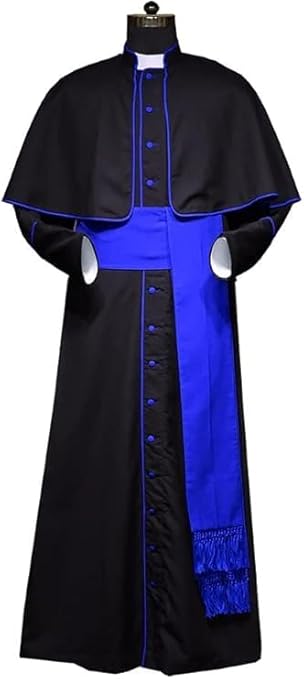 Imperial Black Roman Cassock – Elegant Clergy Attire