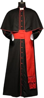 Imperial Black Roman Cassock – Elegant Clergy Attire