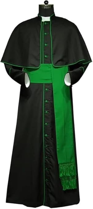 Imperial Black Roman Cassock – Elegant Clergy Attire