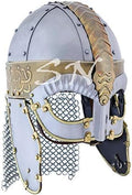 Viking Chainmail Helmet – Spartan Crusader Armor Headpiece