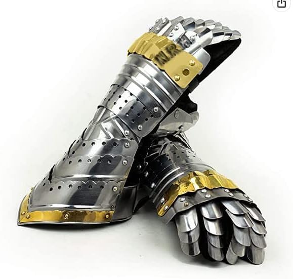 Medieval Metal Gauntlets – Functional Knight Armor Gloves