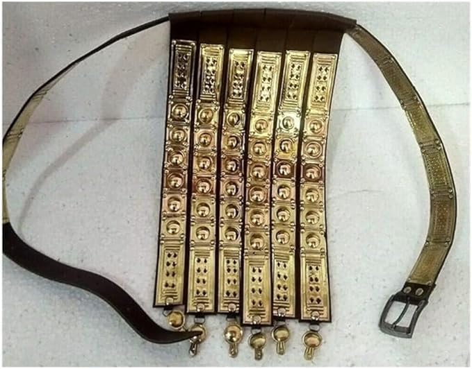 Roman Legionnaire Leather Belt – Brass Fitted LARP Armor Apron  best