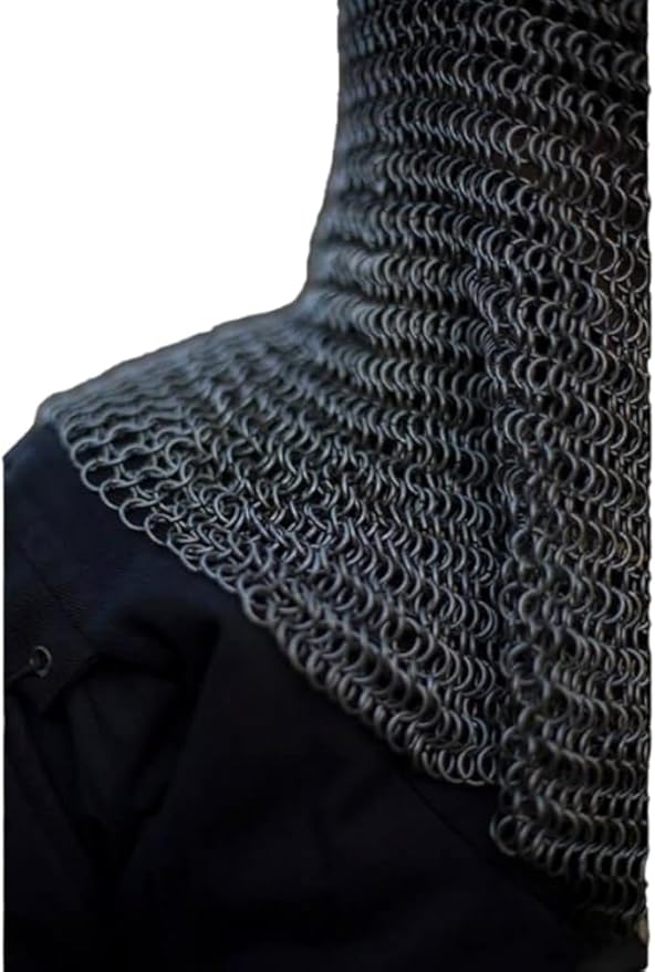 Medieval Riveted Chainmail Coif – Armor Hood for Cosplay & Reenactment