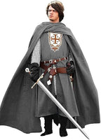 Kingdom Medieval Templar Knight Costume – Multicolor Renaissance Crusader Warrior Outfit