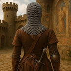 Aluminum Chainmail Coif Hood – Medieval Armor Headpiece for Men & Women