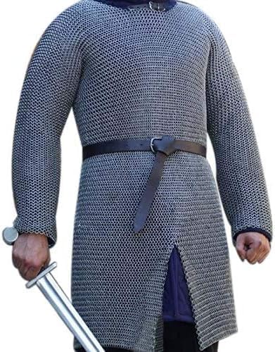Medieval Riveted Chainmail Hauberk – Authentic Armor Shirt for Cosplay & Reenactment