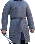 Medieval Riveted Chainmail Hauberk – Authentic Armor Shirt for Cosplay & Reenactment