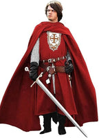 Kingdom Medieval Templar Knight Costume – Multicolor Renaissance Crusader Warrior Outfit