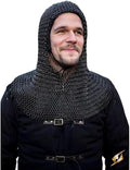 Medieval Riveted Chainmail Coif – Armor Hood for Cosplay & Reenactment