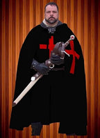Medieval Knights Hospitaller Templar Tunic & Cloak Set