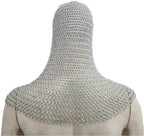 Authentic Medieval Aluminum Chainmail Coif Hood – Lightweight Armor Helmet for LARP, SCA, Cosplay & Knight Costumes