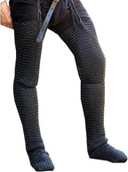 Medieval Knight Chainmail Chausses Leg Armour Pair