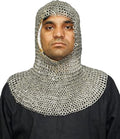 Medieval Chainmail Coif Hood – Riveted & Solid Ring Mild Steel Armour