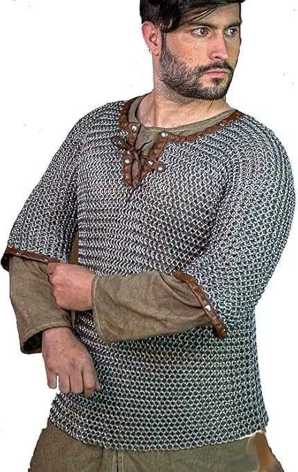 Medieval Butted Chainmail Hauberk – Full Sleeve Knight Armour