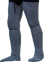 Medieval Knight Chainmail Chausses Leg Armour Pair