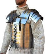 Roman Centurion Steel Armor Set | Military Body Armor with Red Plume Helmet