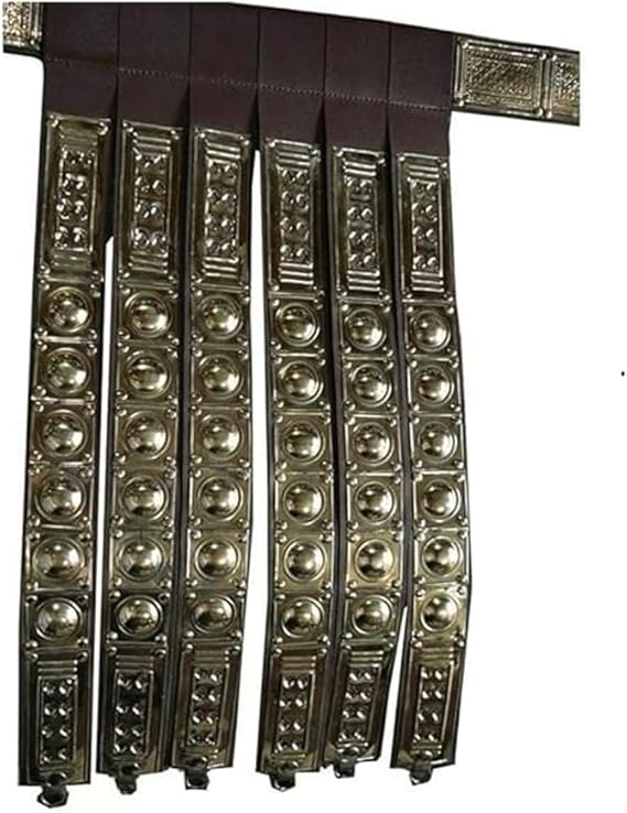 Roman Legionnaire Leather Belt – Brass Fitted LARP Armor Apron  best