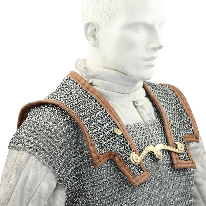 Handcrafted Silver Chainmail Hauberk – Lorica Hamata Armor Shirt