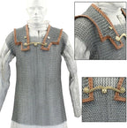 Handcrafted Silver Chainmail Hauberk – Lorica Hamata Armor Shirt
