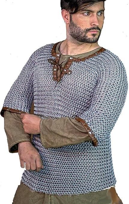 Medieval Butted Chainmail Hauberk – Full Sleeve Knight Armour