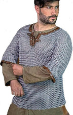Medieval Butted Chainmail Hauberk – Full Sleeve Knight Armour