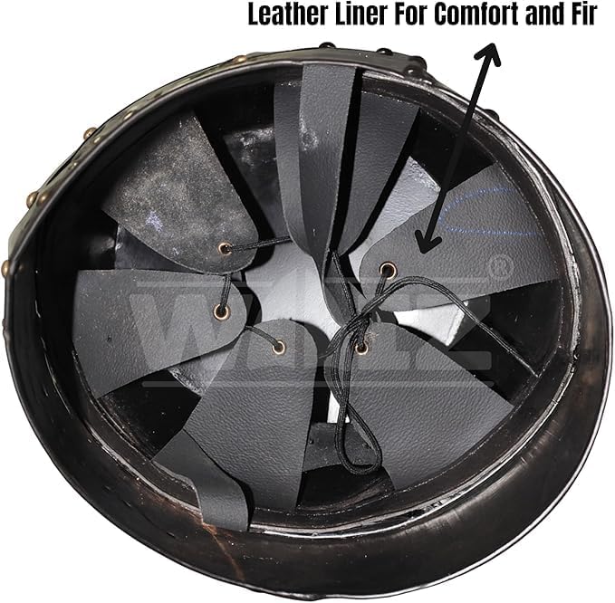 Crusader Great Helm – Steel Templar Helmet with Brass Cross