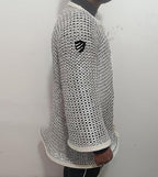 Medieval Aluminium Riveted Chainmail Shirt – Full Sleeve Armour