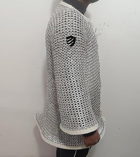 Medieval Aluminium Riveted Chainmail Shirt – Full Sleeve Armour