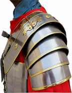 Imperial Roman Segmentata Armor – Brass Trimmed Steel Breastplate