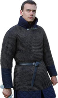 Medieval Riveted Chainmail Hauberk – Authentic Armor Shirt for Cosplay & Reenactment