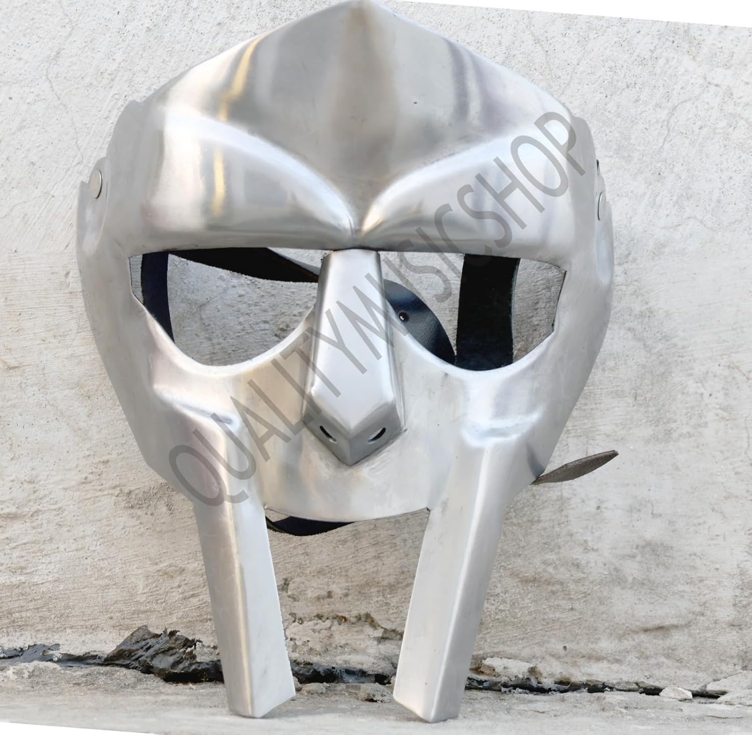 MF DOOM Gladiator Face Mask – Silver Viking Helmet Replica