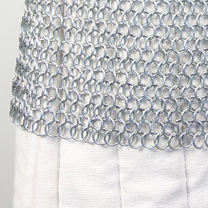 Authentic Medieval Chainmail Haubergeon – Long Warrior Armor Shirt for Renaissance Reenactments