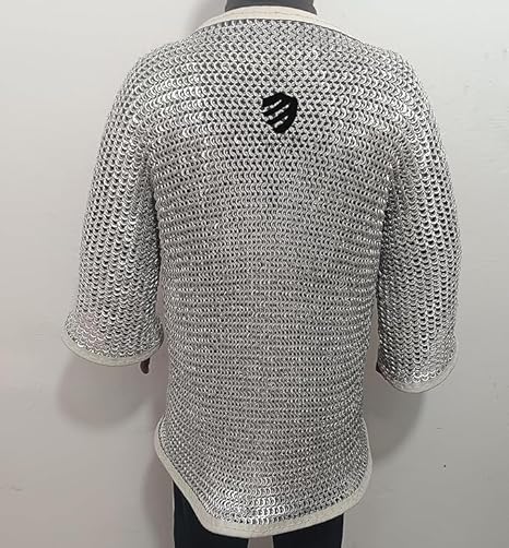Medieval Aluminium Riveted Chainmail Shirt – Full Sleeve Armour